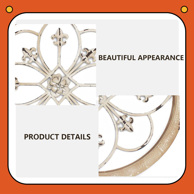 One Allium Way® Round Metal Flower Wall Decor Wayfair